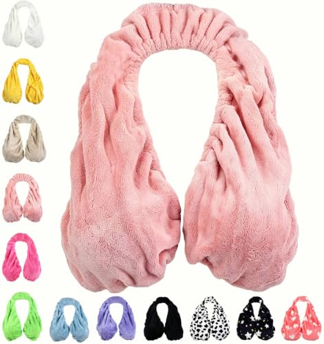 Pink Adjustable Hands-Free Bra Towel for Women - Quick Dry Shower Wrap