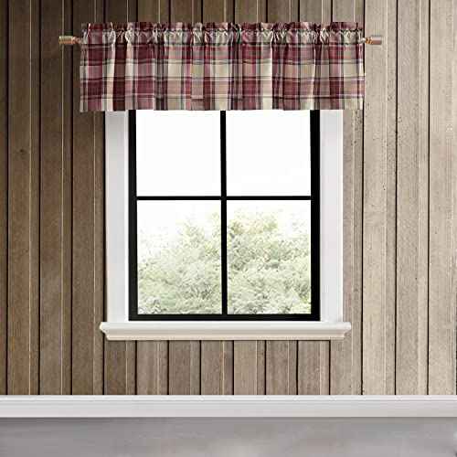 Eddie Bauer - Valance, Stylish Window Treatment with Rod Pocket Top (Edgewood Plaid, 86" x 15")