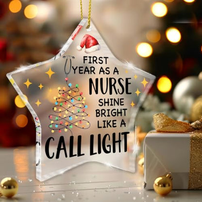 Funny Nurse Christmas Ornament Gift for Nurse Practitioner RN Nursing Student - Nurse 2 Variation