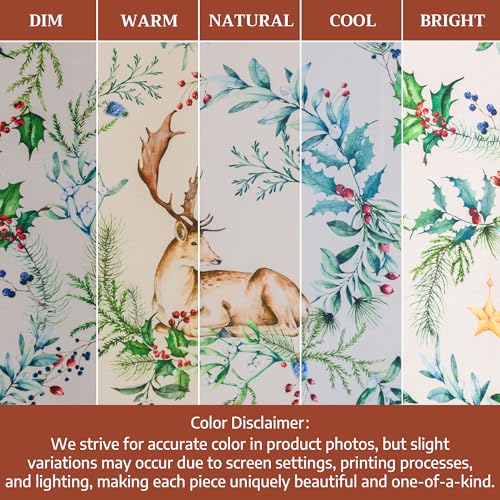 Maison d' Hermine Holly Time Table Runner 14.5" x 108" Cotton Holiday Decor