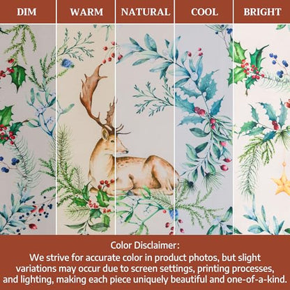Maison d' Hermine Holly Time Table Runner 14.5" x 108" Cotton Holiday Decor