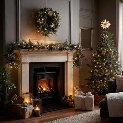 TW SHINE Warm White Outdoor Christmas String Lights 20FT 100 Count Waterproof Indoor Decoration
