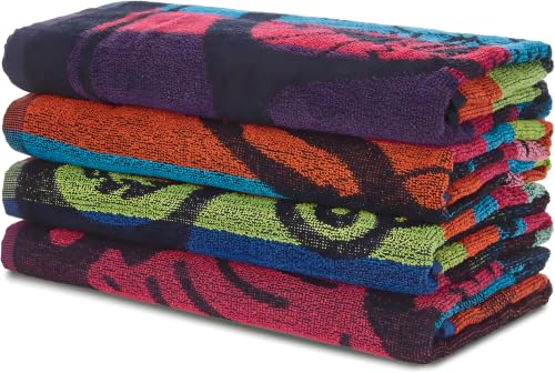 Luxury Cotton Bath Towels Set - 4 Pack, 58 x 28 Inches, Soft & Absorbent