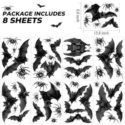 Halloween Bat Window Clings for Glass Doors and Walls - Spooky Decor