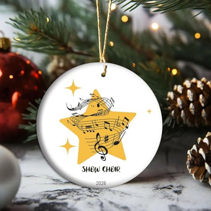 Show Choir Ornament V12 - Musical Holiday Keepsake for Choir Members & Directors