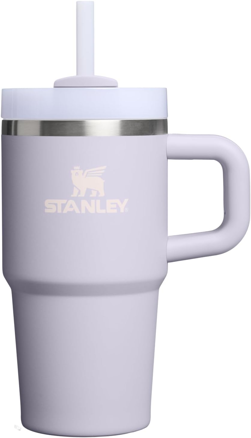 STANLEY Quencher H2.0 Tumbler - 20 oz Insulated Stainless Steel Cup with Handle & Straw | Purple Dust