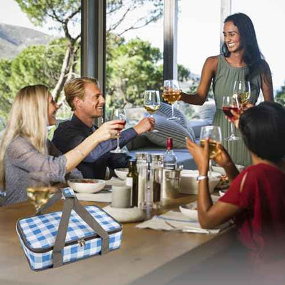 Casserole Carrier,Insulated Casserole Carrier For Hot or Cold Food,Pie Carrier,Casserole Dish Carrying Case With Lid and Handle,Insulated Food Warmer Bag For Party/Picnic,Pioneer Woman Dishes Carrier