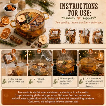 Fall Simmer Potpourri Bowl Set with 4 Scented Bags - Stovetop & Firepit Decor - Cute Variation of THIS listing