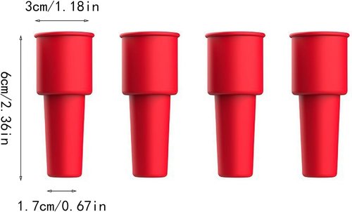 8 Pcs Silicone Seal Stopper for Wine Bottles，Reusable Champagne Wine Bottle Stopper，Wines Plug for Keeping Wines Champagne Fresh Home Use