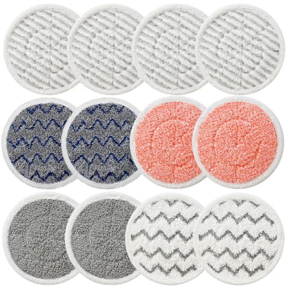 12 Pack Steam Mop Replacement Pads for Shark S7001 S8201 S7201 S7000 Series
