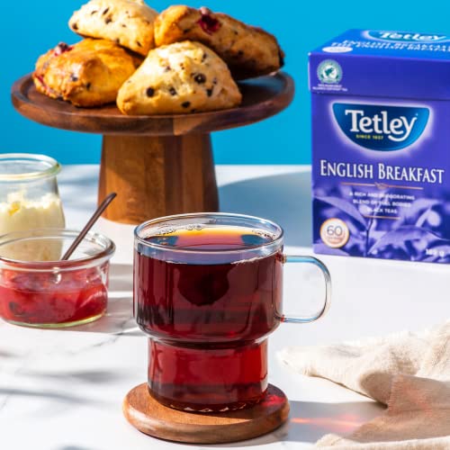 Tetley English Breakfast Tea, 60 Count, 189g/6.7 oz., (Imported from Canada)