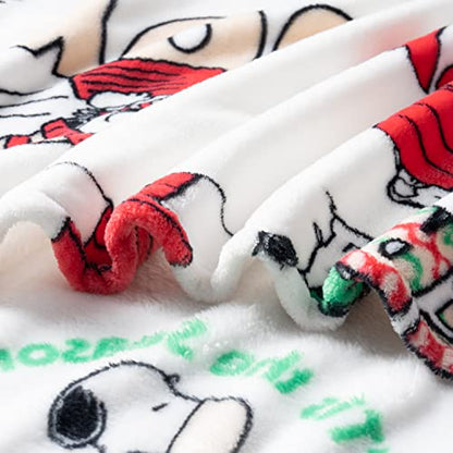 Berkshire Blanket Peanuts VelvetLoft Cute Character Snoopy Plush