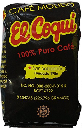 Puerto Rican Variety Pack Ground Coffee - 4 Local Favorites in 8 Ounce Bags (Lareno, Rico, Coqui and Crema)