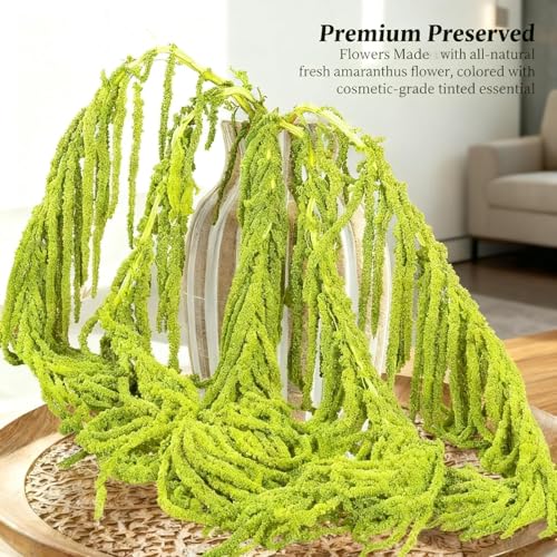 Artificial Hanging Flowers - Red Wisteria & Amaranthus for Wedding & Decor - 5Pcs