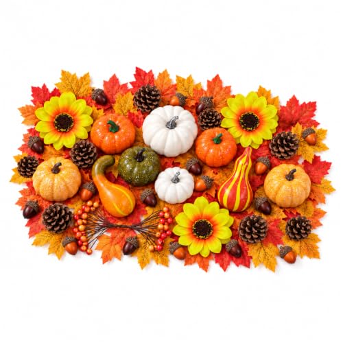 87PCS Fall Decorations Set for Home Autumn Halloween Thanksgiving
