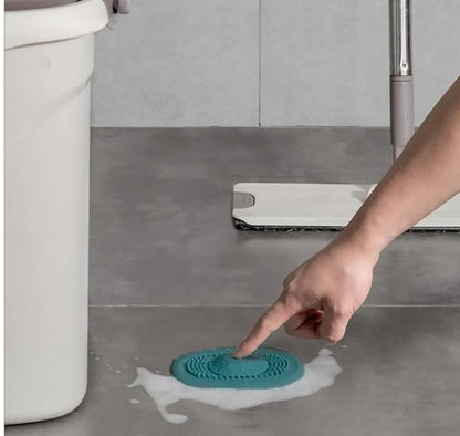 2-in-1 Silicone Shower Drain Cover & Stopper - Hair & Debris Trap
