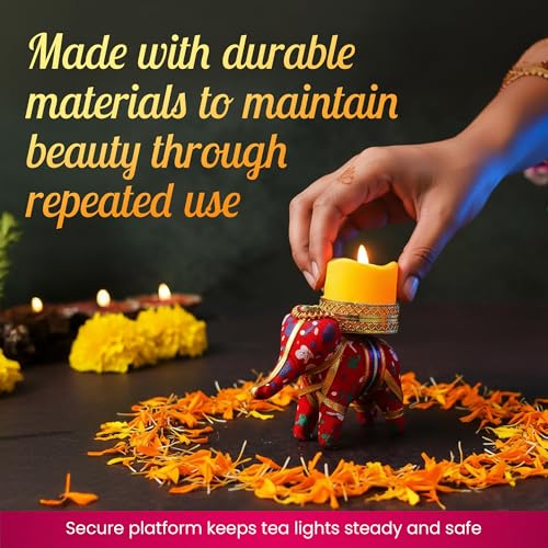 Traditional Tea Light Candle Holders for Diwali & Festive Decor - Assorted Designs