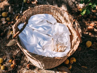 16-Inch White Cotton Fitted Sheet - Heirloom Collection, Full Size