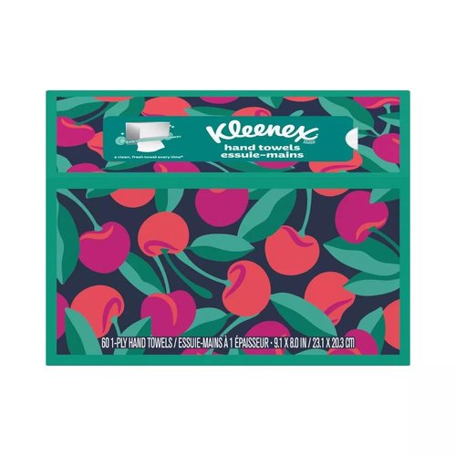 Hand Towels - 1 Box of 60 White Hand Towels in a Dispenser Box - Packaging may vary
