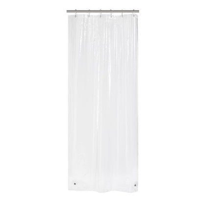 AmazerBath Small Shower Curtain Liner, 36x72 Stall Plastic Clear Shower Curtain Liner, PEVA Cute Narrow Shower Liner, Stand Up Shower Curtain Liners with 2 Magnets and 6 Rustproof Grommet Holes