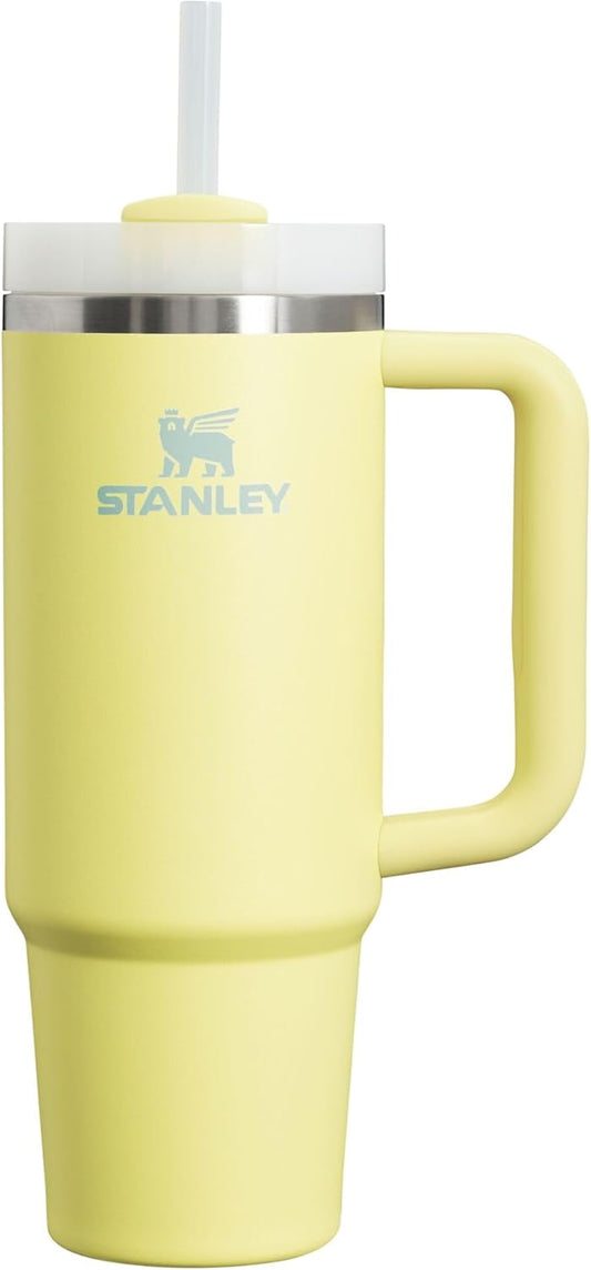 STANLEY Quencher H2.0 Tumbler - 30 oz Insulated Stainless Steel Cup with Handle & Straw | BPA-Free Pomelo
