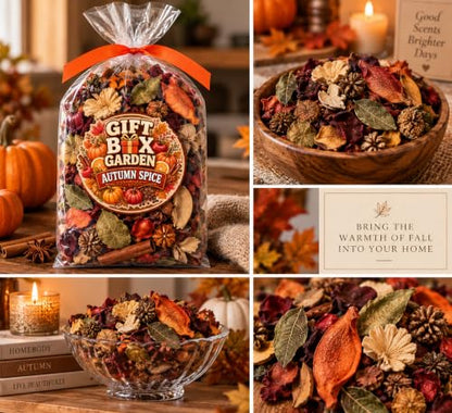 Autumn Spice Potpourri 4 oz - Fall Scented Home Décor for Bowls & Centerpieces