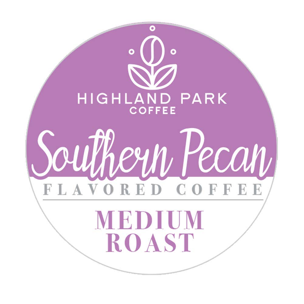 Highland Park Coffee Single Serve Pods Compatible with Keurig K Cup Brewers, Southern Pecan, 80 Count