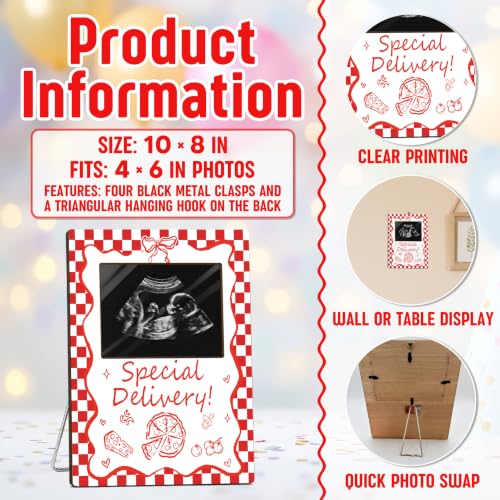 Special Delivery Ultrasound Photo Frame - Baby Announcement Keepsake, 4x6 Inch, Baby Shower Gift, Pregnancy Memory, Variation of THIS listing
