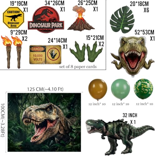Dinosaur Trunk or Treat Car Decorations & Birthday Party Kit