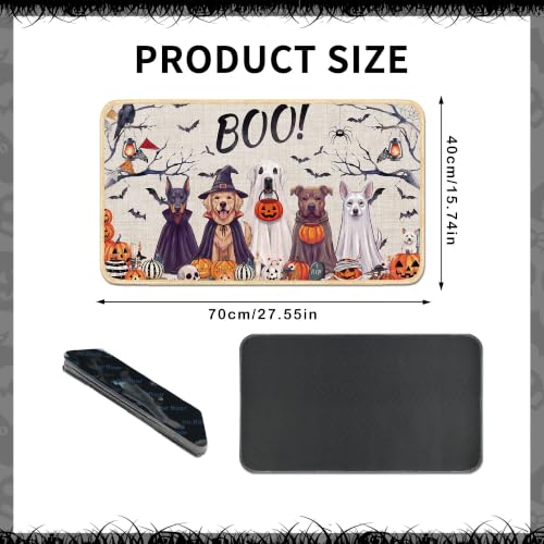 Halloween Ghost Dog Doormat 28x16 inches - Ghost Puppy Variation