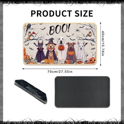 Halloween Ghost Dog Doormat 28x16 inches - Ghost Puppy Variation