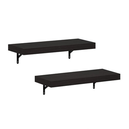 Furinno Tanna Floating Shelves for Wall Set of 2, 22-Inch Wall Shelf, Triple Thick Floating Mounted Shelf, for Bathroom, Home Office, Living Room, Tobacco Oak