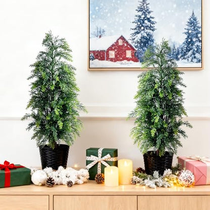 Bailikang 3ft Artificial Norfolk Pine Tree - Premium Christmas Tree with Realistic Branch Tips, Easy Setup, Holiday Decor