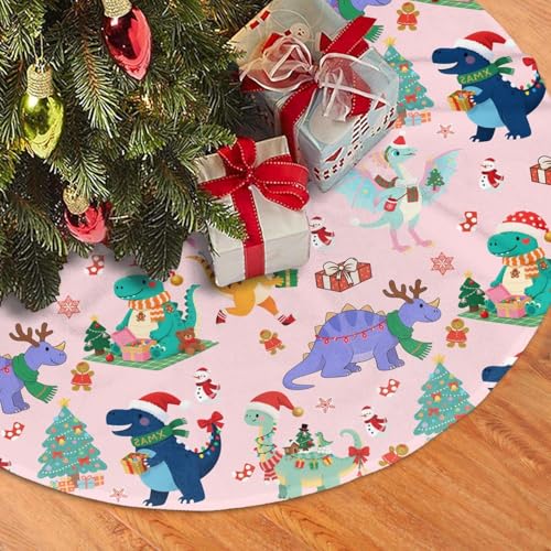 Jurassic Dinosaur Christmas Tree Skirt - 30 Inches Holiday Decor
