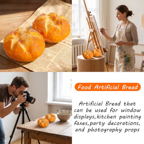 Artificial Bread Set - Realistic Simulation Loaves for Decor, Photography, and Crafts