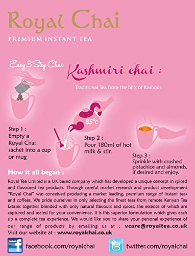 Royal Chai Premium Instant Tea Kashmiri Chai (Pink Tea) Sweetened