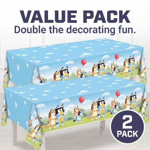 Bluey Tablecloth 2-Pack - Officially Licensed Kids Party Decor
