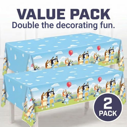 Bluey Tablecloth 2-Pack - Officially Licensed Kids Party Decor
