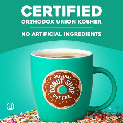 The Original Donut Shop Dark Keurig Single-Serve K-Cup Pods, Dark Roast Coffee, 60 Count, (6 Packs of 10)