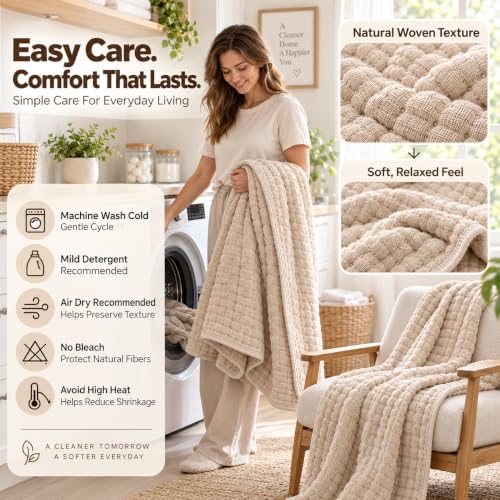 6-Layer Cotton Muslin Blanket - Gray 90x90in, Lightweight & Breathable