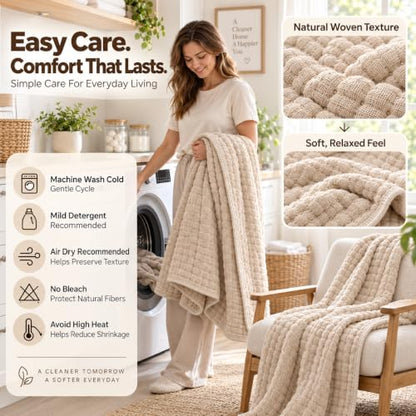 6-Layer Cotton Muslin Blanket - Gray 90x90in, Lightweight & Breathable