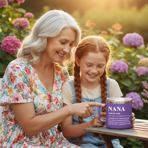 14oz Nana Mug - Purple - Gift for Grandma Birthday Christmas Mothers Day