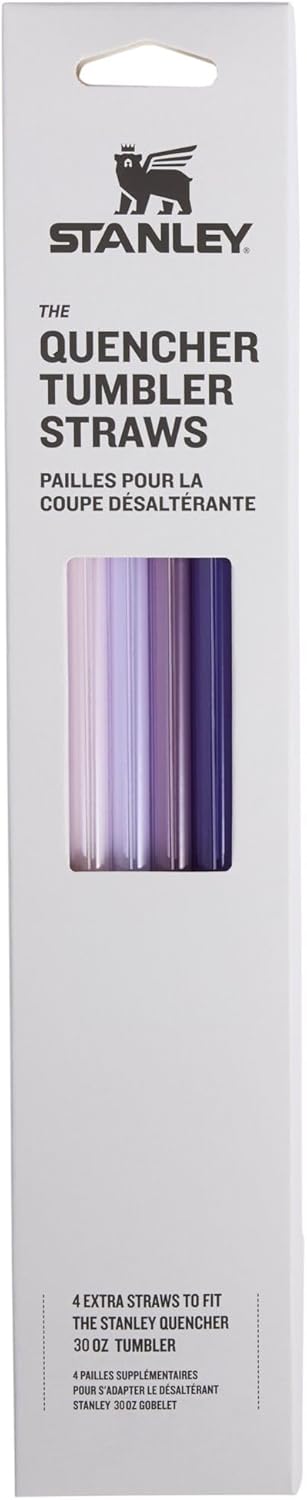 Stanley Quencher Tumbler Straws - Reusable Stainless Steel Replacement Straws | BPA-Free Drinking Accessory