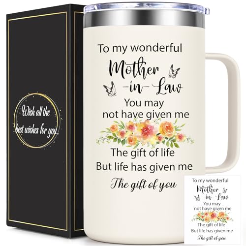 Mother-in-Law Mug 20oz Mothers Day Gift - Meaningful Gift for Mom-in-Law - Durable and Elegant