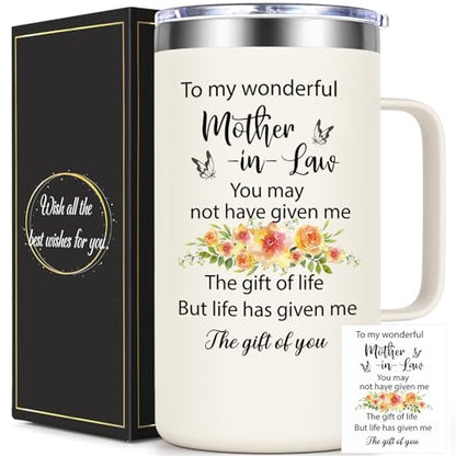 Mother-in-Law Mug 20oz Mothers Day Gift - Meaningful Gift for Mom-in-Law - Durable and Elegant
