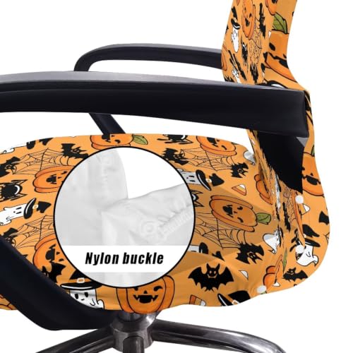 Halloween Ghost Office Chair Cover - Large Stretch Desk Protector
