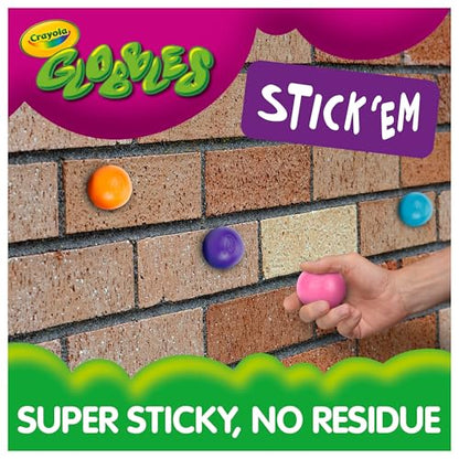 Crayola Globbles Squish Toys (16ct), Easter Egg Toy & Essential Easter Basket Stuffers, Sticky Stress Ball for Adults & Kids, Squishy Balls, Calming Sensory Gift for Stress Relief