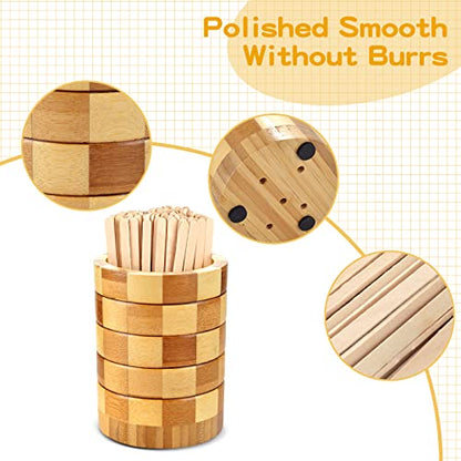 101 Pcs Coffee Stirrers Holder Set 1 Pcs Stirrers Holder 100 Pcs Disposable Stir Straws for Coffee Bar Coffee Stir Sticks For Coffee Milk Cocktail Tea Drinks Stirrer Straw Holder Home Kitchen