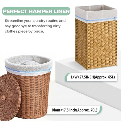 Extra Large Mesh Laundry Bag with Zipper - Heavy Duty Washable Hamper Liner