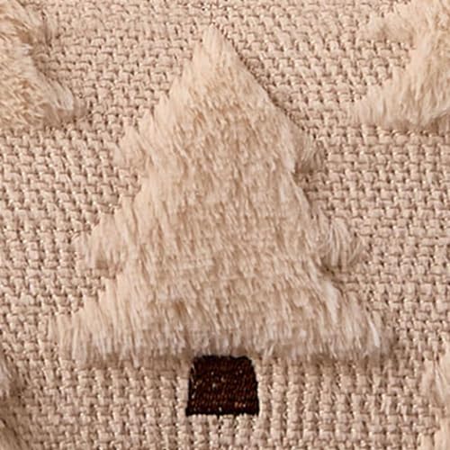 20x12 Inch Christmas Lumbar Pillow Cover Beige Plush Faux Fur Winter Home Decor